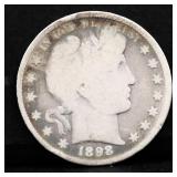 1898 barber half dollar