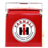 Red Farmall drink cooler