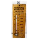 Vntg wood 3x8.5 Bodine Lumber thermometer