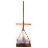 Vintage wood fishing net