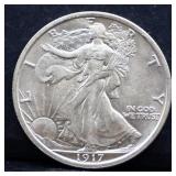 1917 walking liberty half dollar