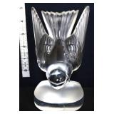 Lalique crystal 5in hirondelle swallow figure