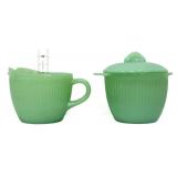 Vntg jadeite Jane Ray sugar/creamer set