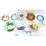 MIxed estate lot, inc floral plates