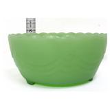 Vntg jadeite scallop pattern bowl