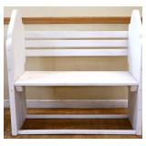 Vintage white painted settee