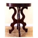 Round marble top lamp table