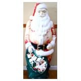 Vntg 47in Santa blow mold see pics NO SHIP