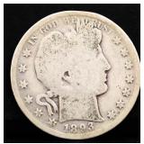 1893 barber half dollar