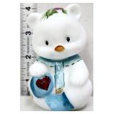 Fenton Barley white winter teddy bear figure