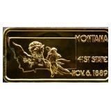 1 troy ounce Montana state silver bar