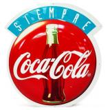 Metal 17.25x19.75 Coca Cola Siempre sign