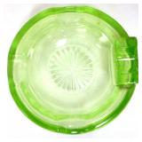 Vintage green depression ashtray