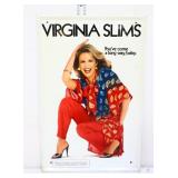 Vintage metal 9x13.75 Virginia Slims sign