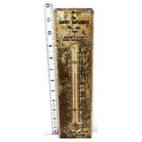 Vntg metal 3x11.5 Sarved Implement thermometer