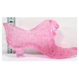 Fenton pink daisy & button shoe