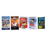 Lot of 5 sealed baseball card packs
