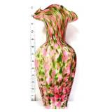 Fenton murrhina 13in rose & aventurine vase