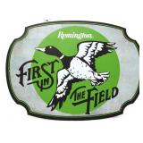 Metal 13.5x10 Remington First In Field sign