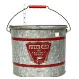 Vintage metal Falls City minnow bucket
