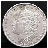 1878 Morgan silver dollar