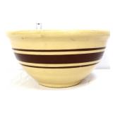 Vintage brown stripe mixing bowl