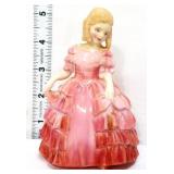 Royal Daulton 5in Rose figure in pink dress