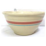 Vntg McCoy blue/pink stripe mixing bowl
