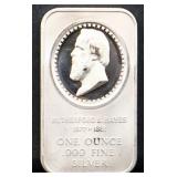 1oz Rutherford Hayes silver bar