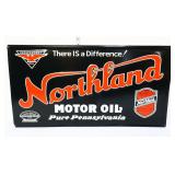Metal 29.5x15.5 Northland Motor Oil sign