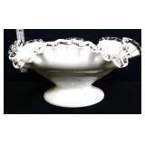 Fenton silvercrest short open compote
