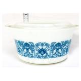 Vntg Pyrex horizon blue #473 dish with lid