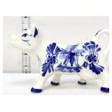 Blue & white figural cow creamer