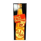 Metal 11.5x35.5 Tru-Ade soda sign