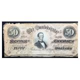 1864 CSA $50 note