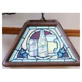 Vntg hanging Miller Beer adv light, works NO SHIP