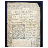 1776 Connecticut 2 shillings colonial note