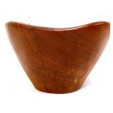 Vintage wood salad serving bowl