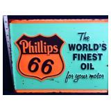 Metal Phillips 66 Oil sign