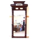 Victorian 26x55 wood frame mirror
