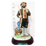 Emmett Kelly Fisherman hobo clown figure