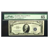 Graded 65 1953A $10 silver certificate