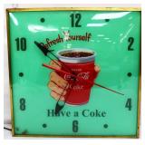 Electric PAM 15.25x15.25 Have A Coke adv clock