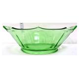 Vntg green depression tab handle bowl