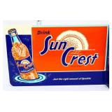 Metal 18x11.5 Sun Crest flange sign