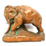 Vintage 5in copper tone elephant figural statue