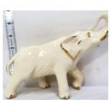 Vntg white figural elephant planter