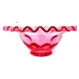 Cranberry coin dot small bowl