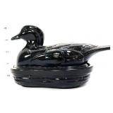 Vntg Smith black duck on nest