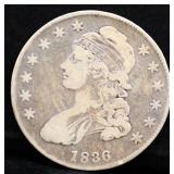 1836 bust half dollar